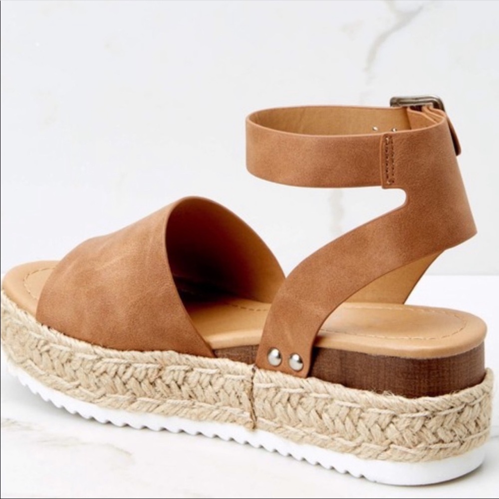 Tan Espadrille wedge - Picture 2 of 6